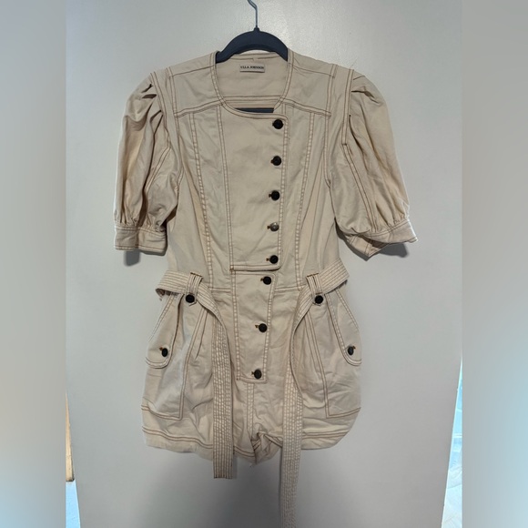 Ulla Johnson Carmine Playsuit Blanc - Size 6 - Picture 7 of 11